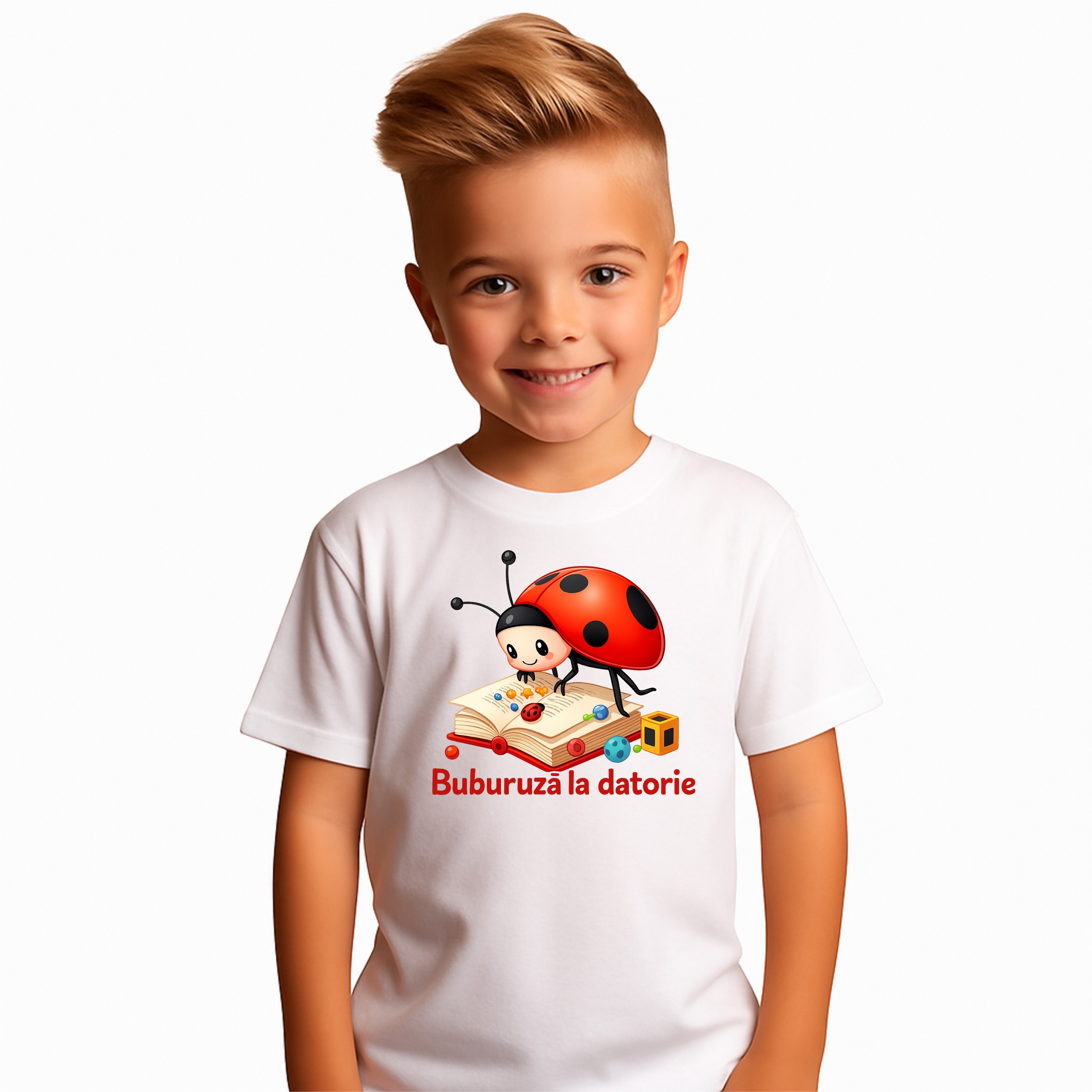 Tricou Gradinita pentru copii Buburuza la Datorie